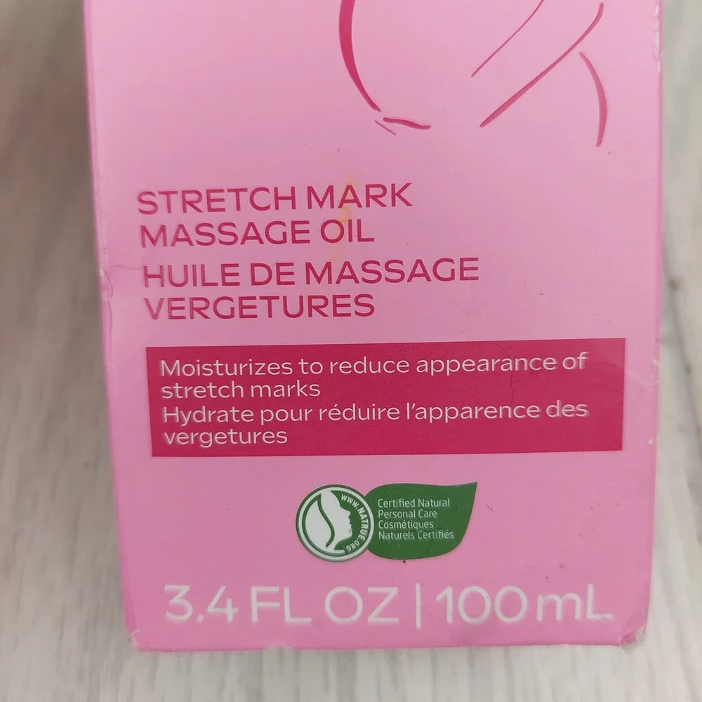 Weleda Stretch Mark Massage Oil Pregnancy 3.4oz Pink Natural Body Oil Vitamin E